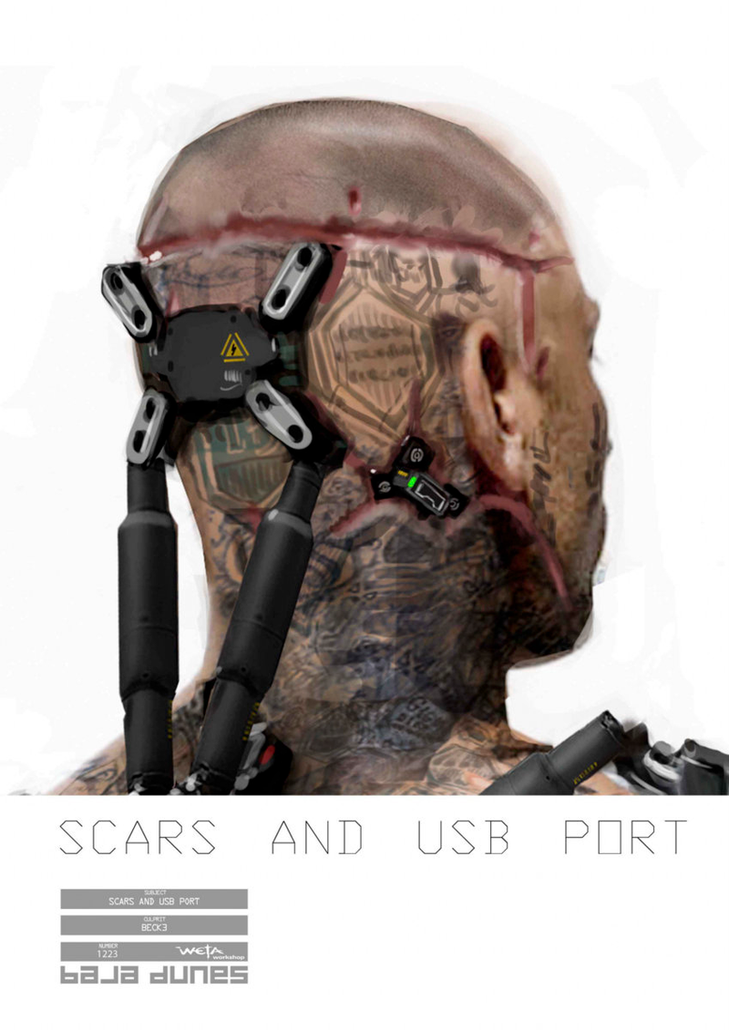 Illustration for article titled Elysium concept art shows the super unsanitary bioware of the future
